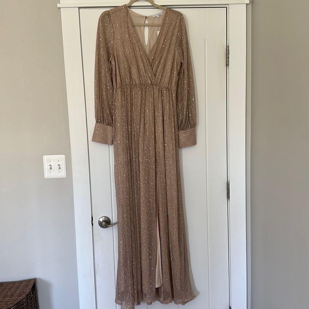 Baltic Born Abigail Champagne Sparkle Gown (L)